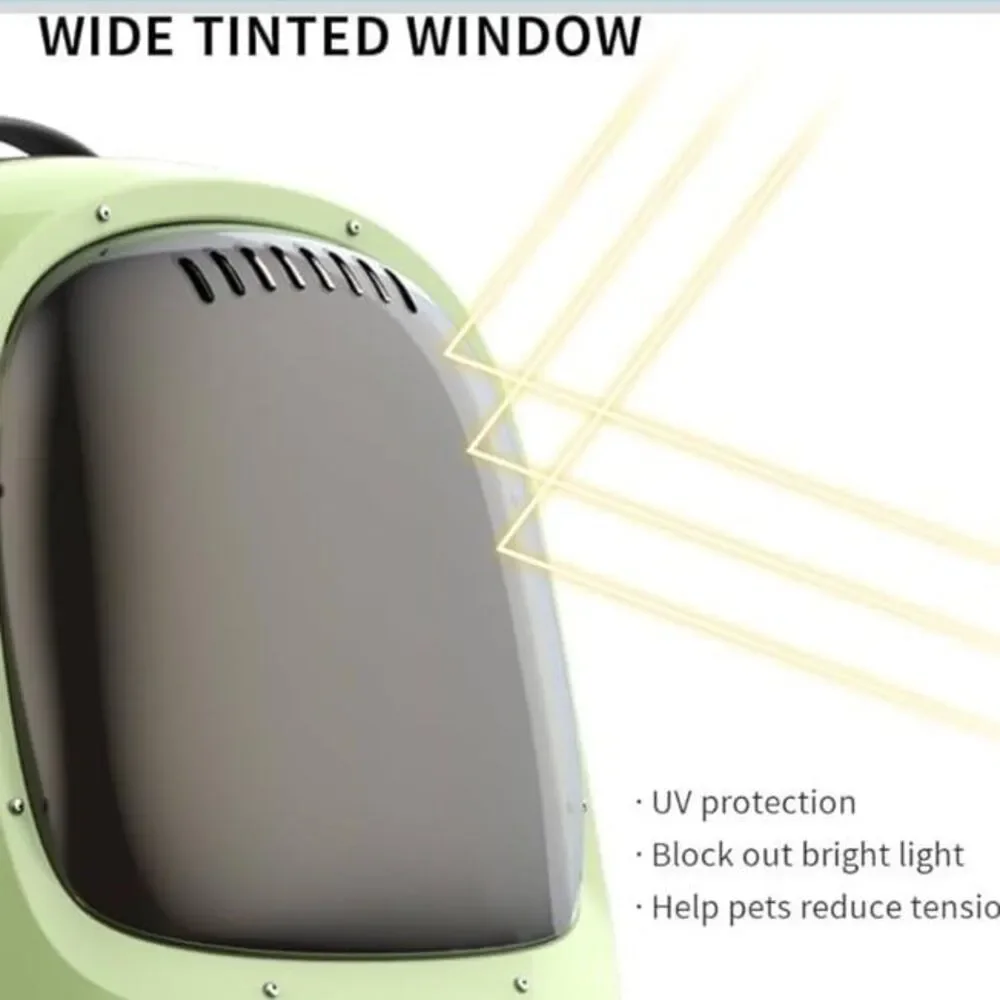PETKIT Cat Green Backpack Carrier with Inbuilt Fan & Light, Airline-Approved